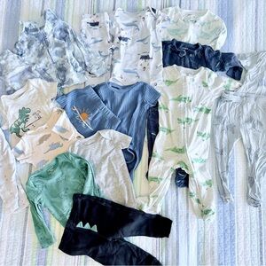 Assorted Baby Boy 9 Month Clothing Bundle – Carter’s Pajamas, Onesies & Pants